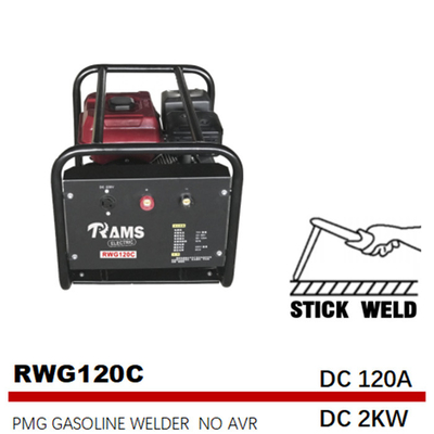 Soldador portátil Generator Gasoline Tank 3.6L 120A PMG da C.C. 2kw