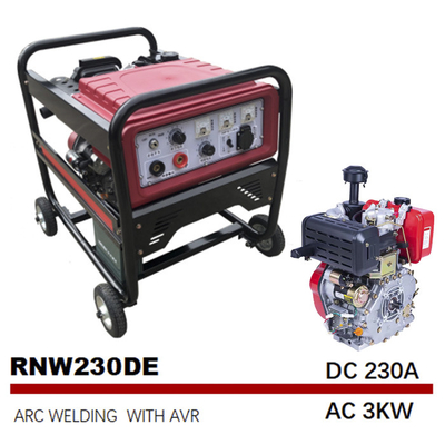 motor diesel do arco 230A - tanque pequeno conduzido SMAW dos soldadores 12.5L