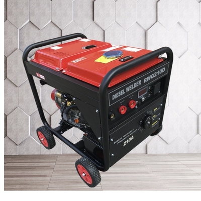 frequência média conduzida diesel do tanque dos soldadores 25L do arco de 75V 210A - motor posto -