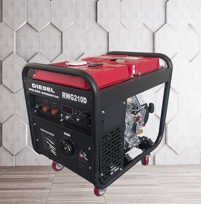 motor de cobre completo da C.A. 3kw de Genset Diesel Welder Generator da vara 210A