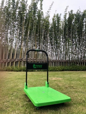 Carrinho de plataforma dobrável com uma mão SILENT 180kg Deck de polipropileno