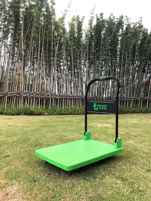 Carrinho de plataforma dobrável com uma mão SILENT 180kg Deck de polipropileno