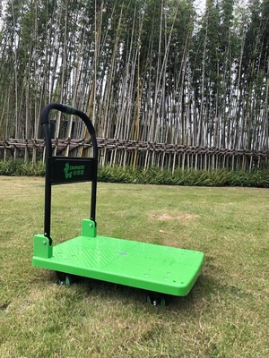 Carrinho de plataforma dobrável com uma mão SILENT 180kg Deck de polipropileno