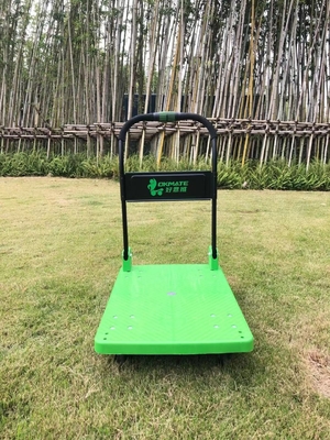 Carrinho de plataforma dobrável com uma mão SILENT 180kg Deck de polipropileno