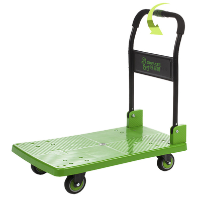Vista - 330KG o trole de dobramento resistente SILENCIOSO resistente Dolly Cart With Wheels