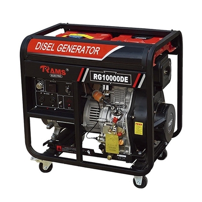 Watts avaliados do motor de HP do gerador de poder 15 8500 diesel portáteis de 60HZ 7kw