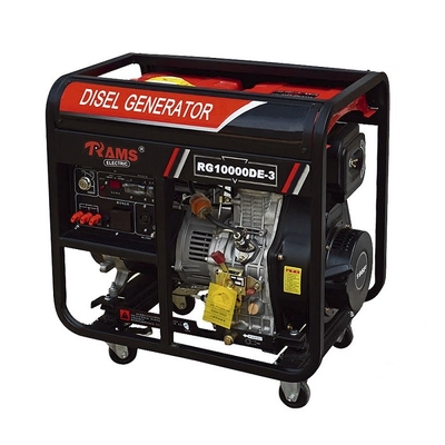 Watts avaliados do motor de HP do gerador de poder 15 8500 diesel portáteis de 60HZ 7kw
