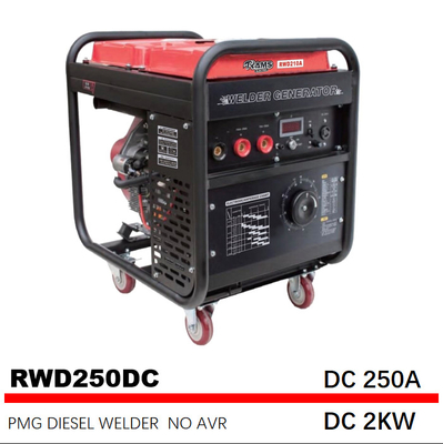 C.C. 2kw 250 do começo elétrico diesel do motor do soldador 195FE do ampère ímã permanente