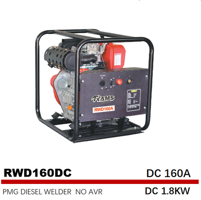 Motor de solda diesel da frequência média 178F dos geradores da C.C. 1.8kw