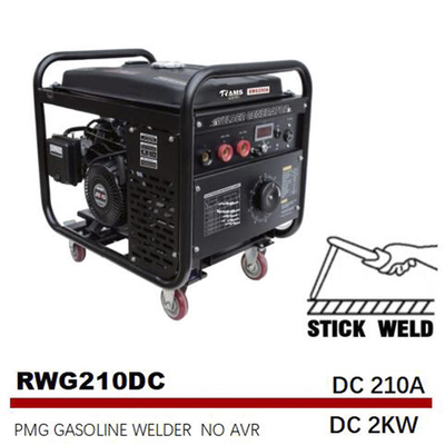 Vara da gasolina soldador Generator Medium Frequency SMAW de 210 ampères