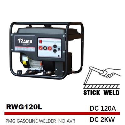 tipo de solda L do PMG da frequência média do gerador 2kw da vara da gasolina 120A