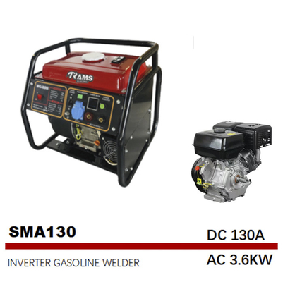 Máquina de soldadura do equipamento de soldadura 130A do Muttahida Majlis-E-Amal SMAW do começo da mão da gasolina 230V