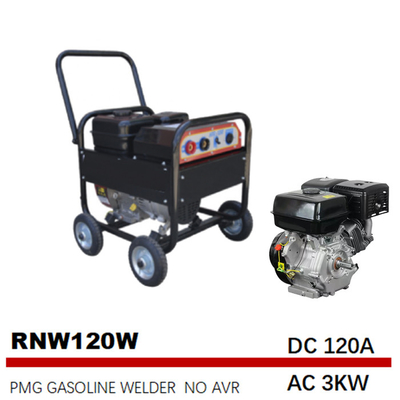 Gasolina de RNW120W 120 ímã permanente da C.A. 3kw de Generator do soldador do ampère