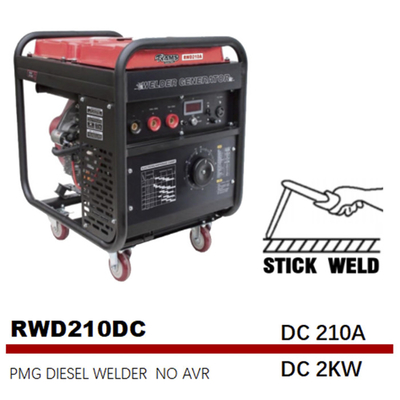 Ímã permanente diesel de solda do gerador da vara da C.C. 2kw GTAW