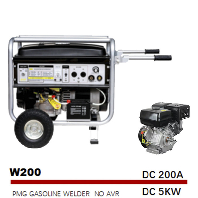 Motor do gerador do arco - começo elétrico conduzido do quilowatt 14HP dos soldadores 200A 5