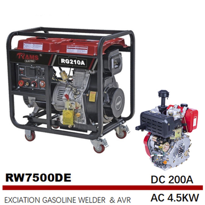 188F motor diesel portátil - controlador esperto conduzido 200A do AVR dos soldadores