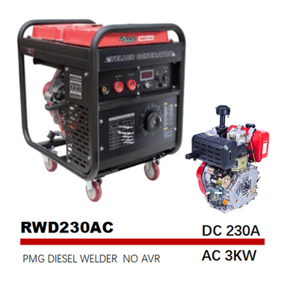 Começo elétrico diesel de Generator 230A do soldador da C.C. da C.A. do arco do motor 190FE