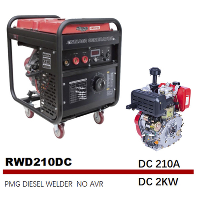 Motor do gerador de ímã permanente - C.C. conduzida 2KW 210A da frequência média dos soldadores