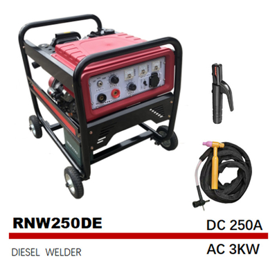 Frequência média do tanque pequeno diesel dos geradores da soldadura de arco da C.A. 3kw
