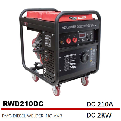 Tipo de solda diesel da frequência média dos geradores RWD250AC de SMAW 250A