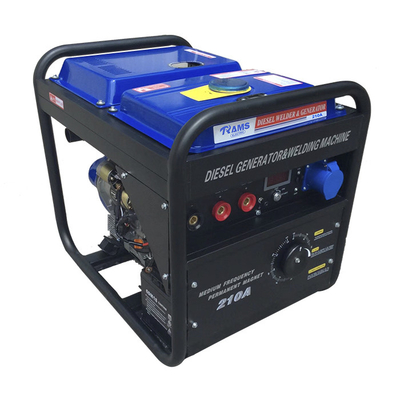Corrente alternativa DIESEL do grande gerador portátil do arco 3kw do depósito de gasolina 210 ampères